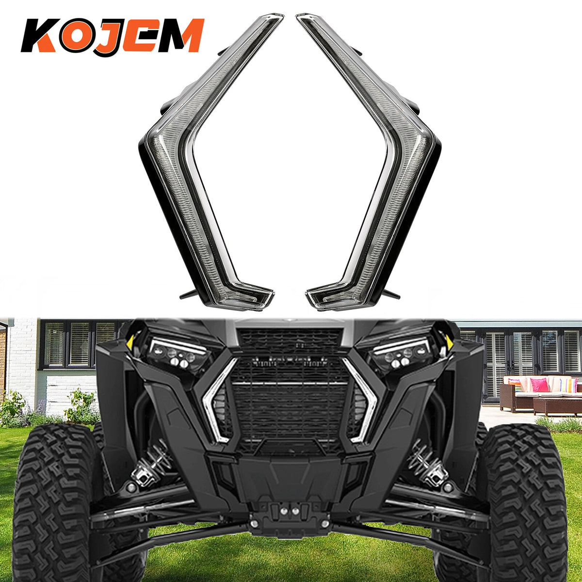 Front LED Fang Accent Light Kit for Polaris RZR XP 1000 and XP 4 Turbo 2019-2022 product view