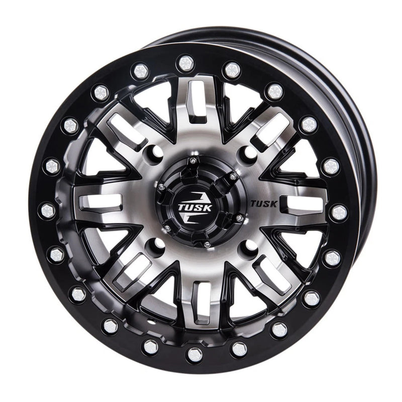 4/137 Beadlock UTV Wheel 15x7 5+2 Machined Black product view
