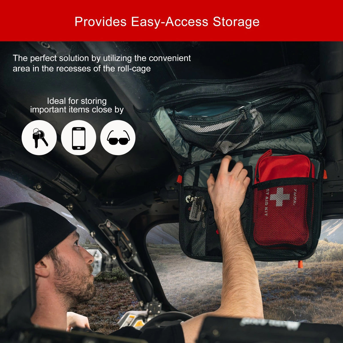Overhead Storage Bag for Can-Am Maverick X3 product view