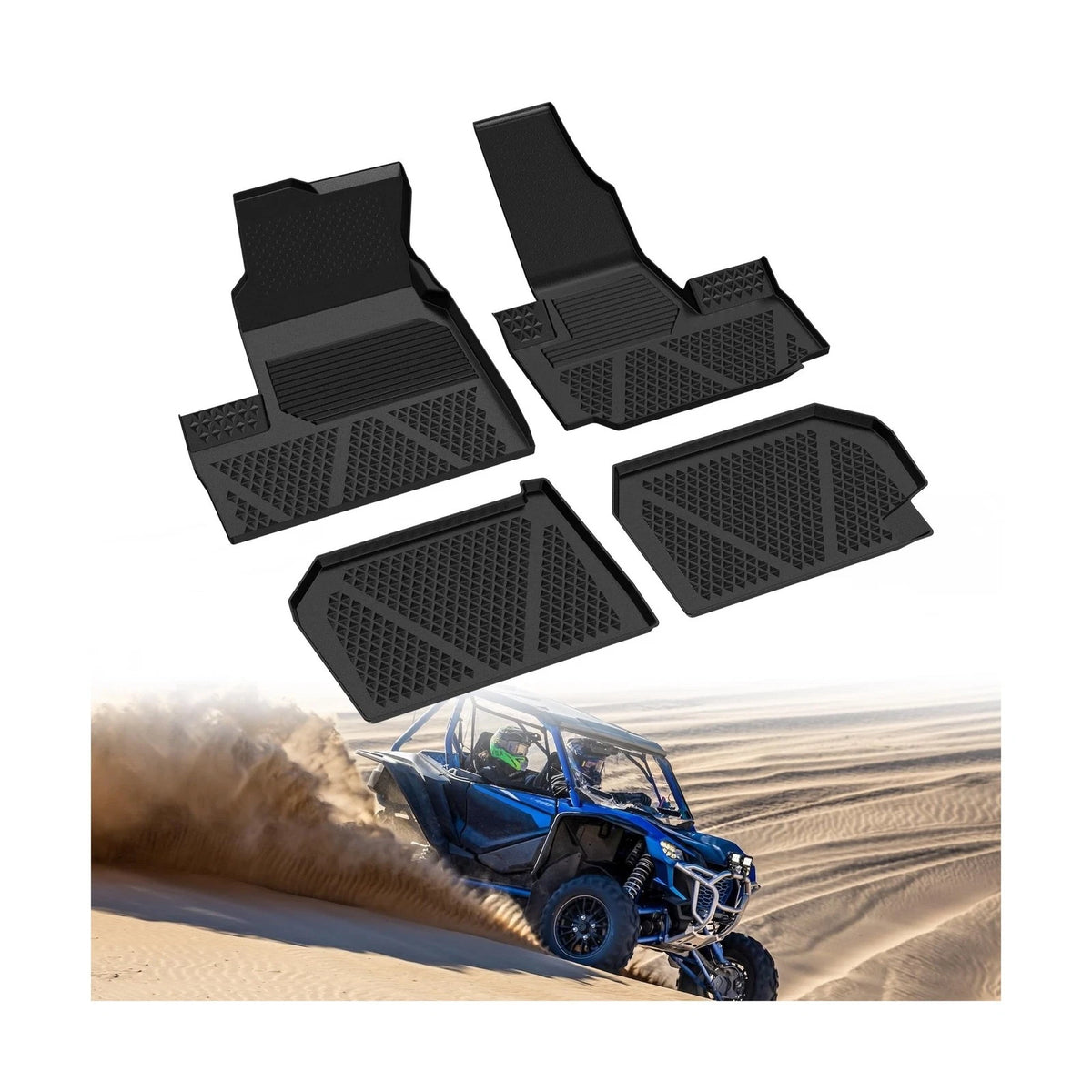 All-Weather Floor Mat Set for Honda Talon 1000X-4 and 1000R-4 product view