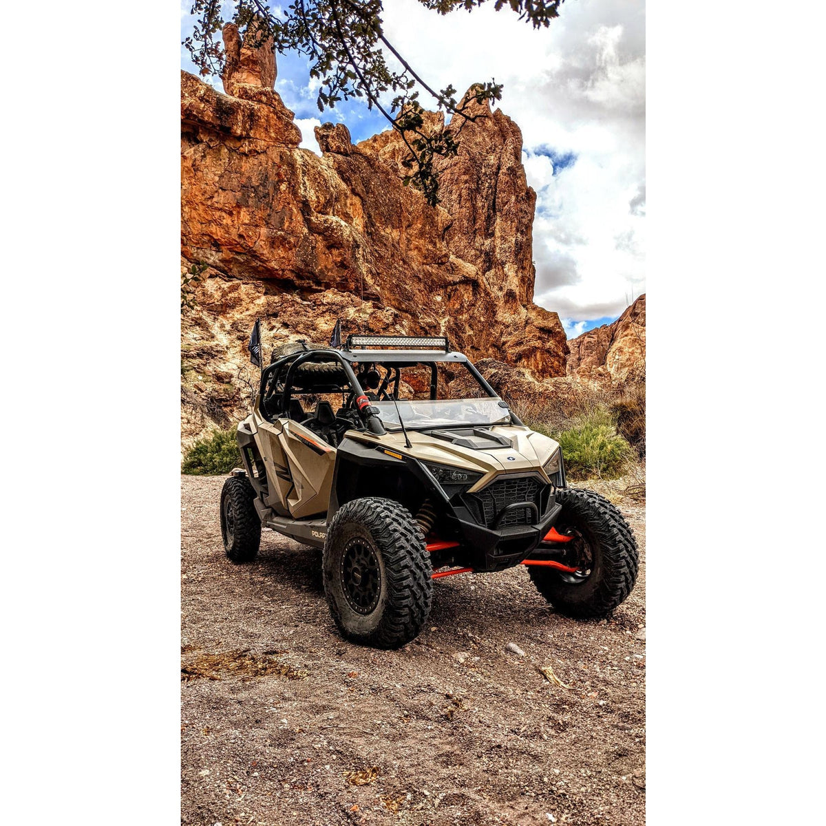 Polaris RZR PRO XP/Turbo R/ Pro R Half Windshield Clear - Scratch Resistant