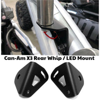Can-Am X3 Rear Whip / LED Mount (2 Pack)