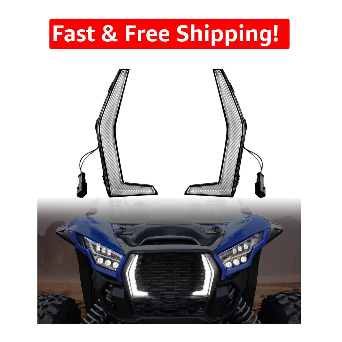 Front LED Fang Accent Light Kit for Kawasaki Teryx KRX 1000 product view