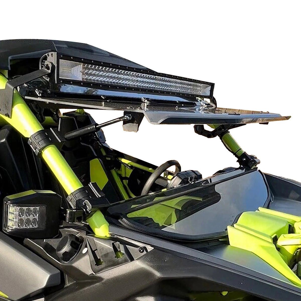 2-in-1 Flip-Up Smoked Windshield for Can-Am Maverick X3 64-Inch and 72-Inch Models 2017-2025 product view