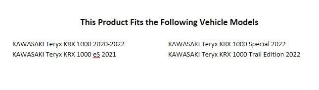 Pivot-Folding UTV Mirror Kit with A-Pillar Mounts for Kawasaki Teryx KRX 1000 product view