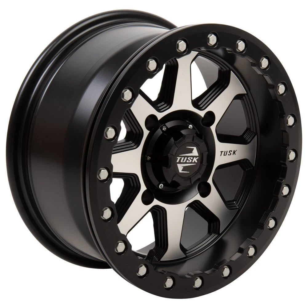 4/137 Beadlock UTV Wheel 15x7 4+3 Machined Black for Honda and Can-Am detail view 3