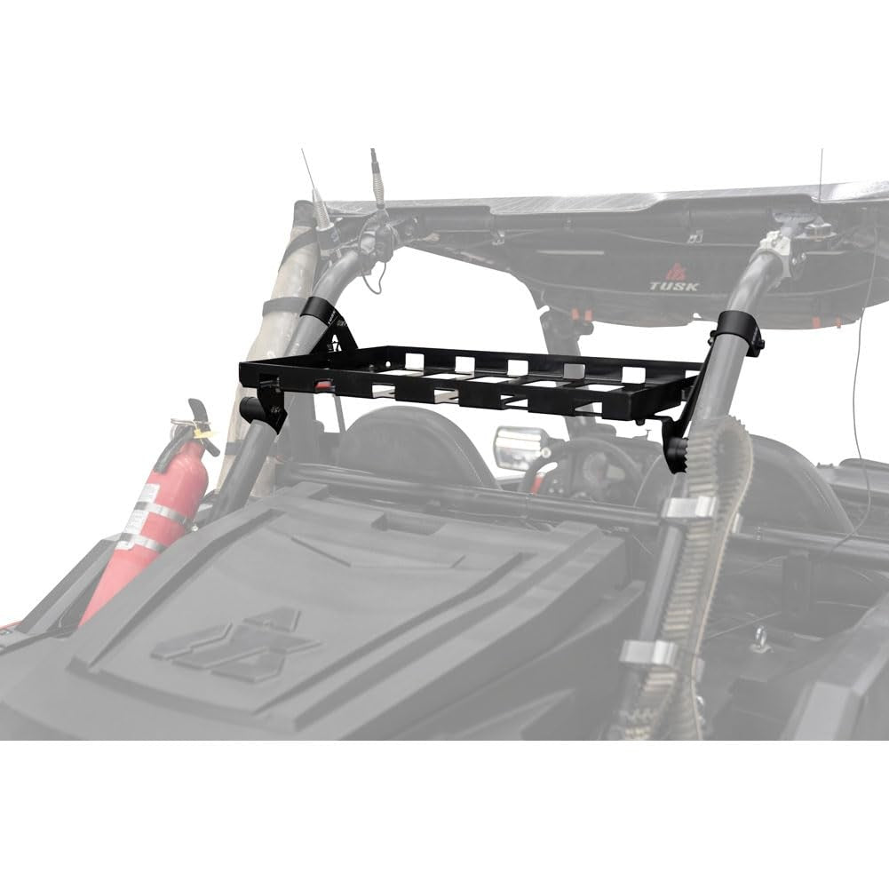 Black Powder-Coated Cargo Rack RZR XP 1000 and XP Turbo 2016-2021 product view