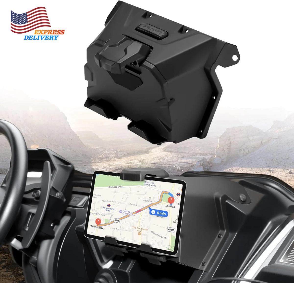 Adjustable Tablet, Phone and GPS Mount for Honda Talon 1000R product view