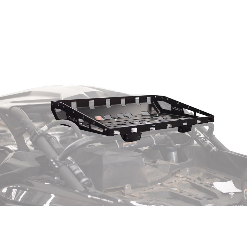 Black Powder-Coated Cargo Rack for Can-Am Maverick X3 Models product view
