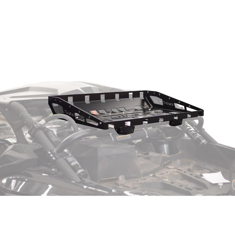 Black Powder-Coated Cargo Rack for Can-Am Maverick X3 Models product view