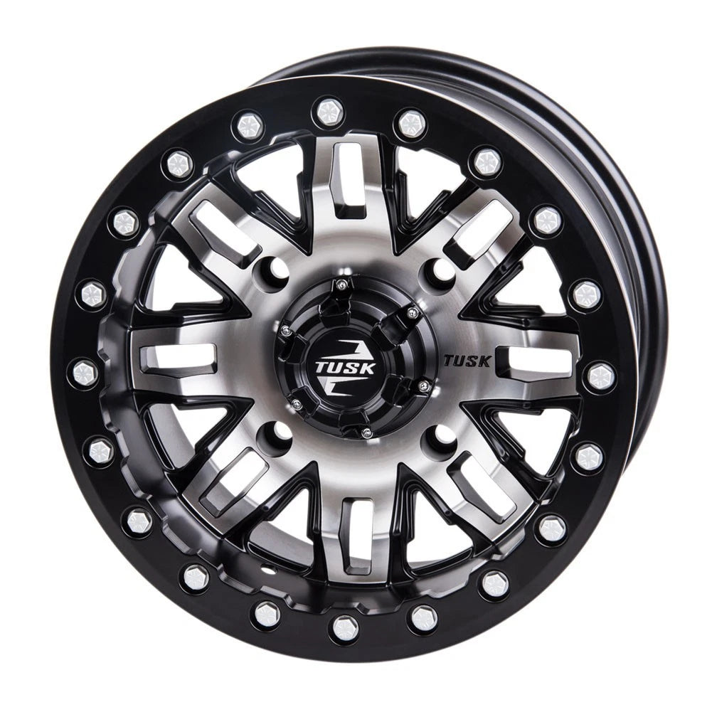 4/137 Beadlock UTV Wheel 15x7 5+2 Machined Black product view